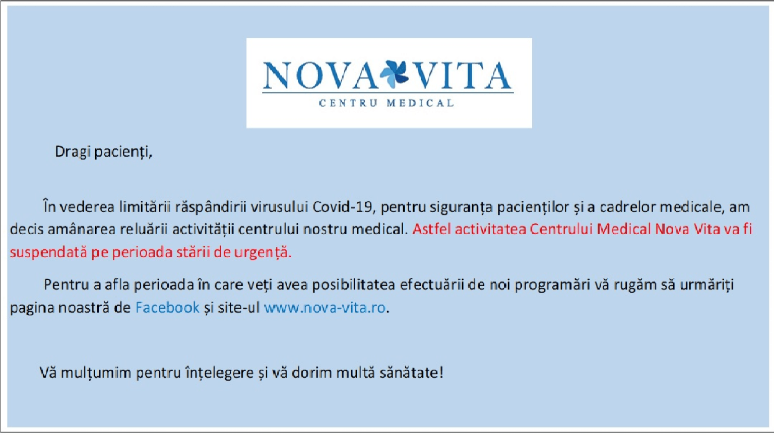 www.novavita.ro > Centrul Medical NovaVita